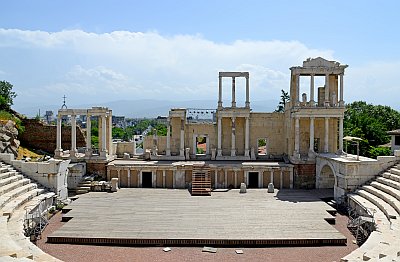 Amphitheater in Plovdiv im Süden von Bulgarien